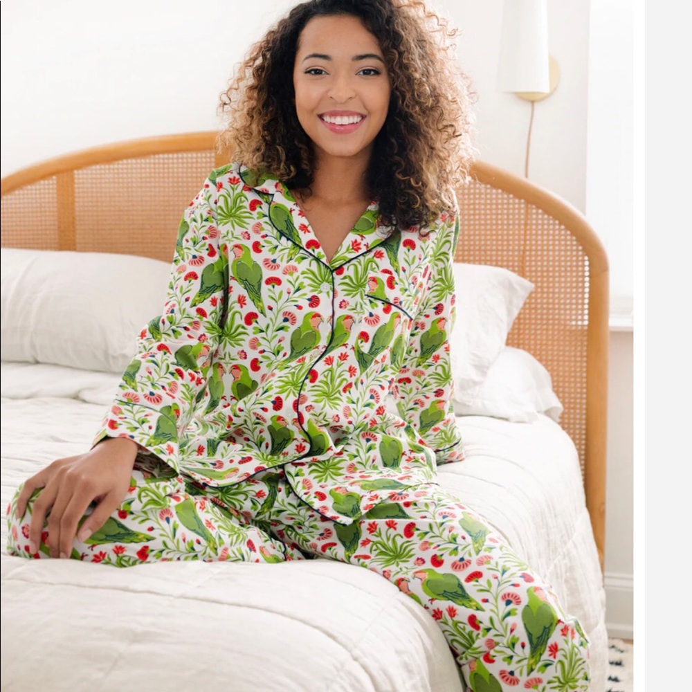 Printfresh Lovebirds Pajama Top